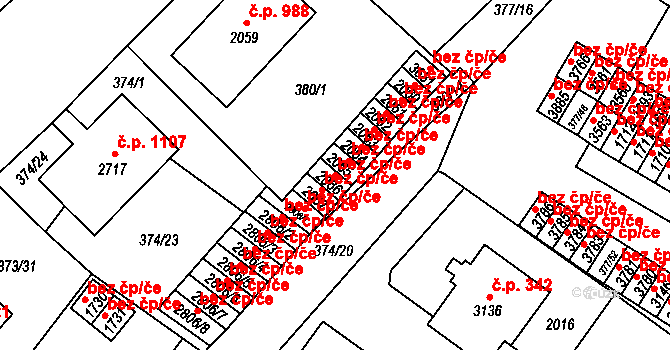 Sušice 50374389 na parcele st. 2066 v KÚ Sušice nad Otavou, Katastrální mapa