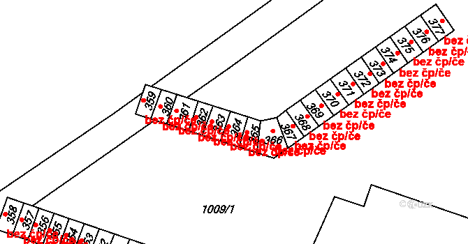 Chvalčov 48155390 na parcele st. 364 v KÚ Chvalčov, Katastrální mapa