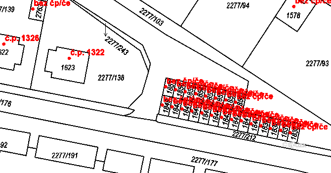 Vlašim 50127390 na parcele st. 1857 v KÚ Vlašim, Katastrální mapa
