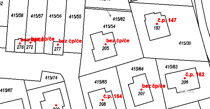 Kovářov 161, Katastrální mapa