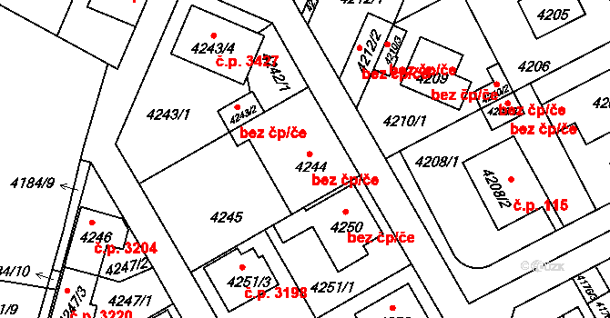 Strašnice 46, Praha, Katastrální mapa