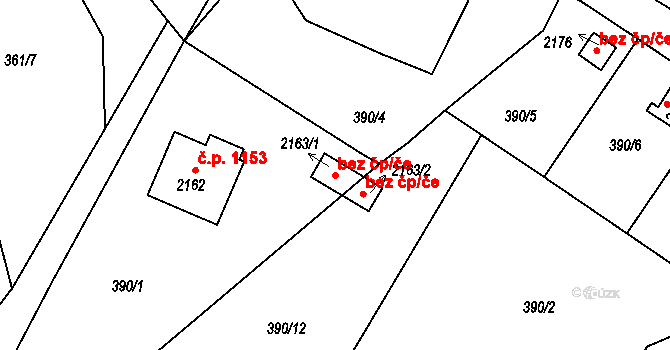 Vodňany 40754391 na parcele st. 2163/1 v KÚ Vodňany, Katastrální mapa