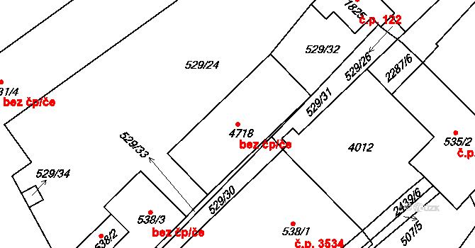 Havlíčkův Brod 44518391 na parcele st. 4718 v KÚ Havlíčkův Brod, Katastrální mapa