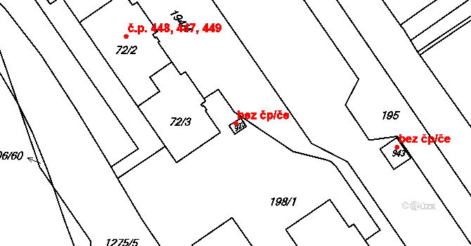 Ústí nad Orlicí 45519391 na parcele st. 923 v KÚ Hylváty, Katastrální mapa