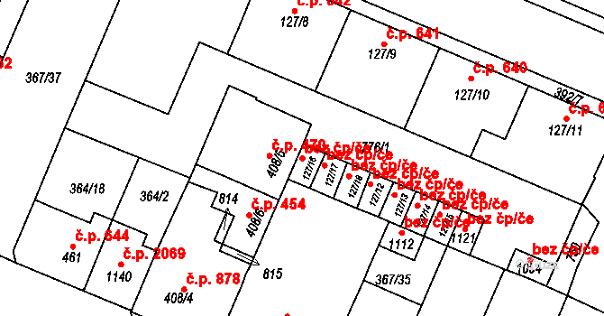 Kralupy nad Vltavou 42481392 na parcele st. 127/16 v KÚ Lobeč, Katastrální mapa