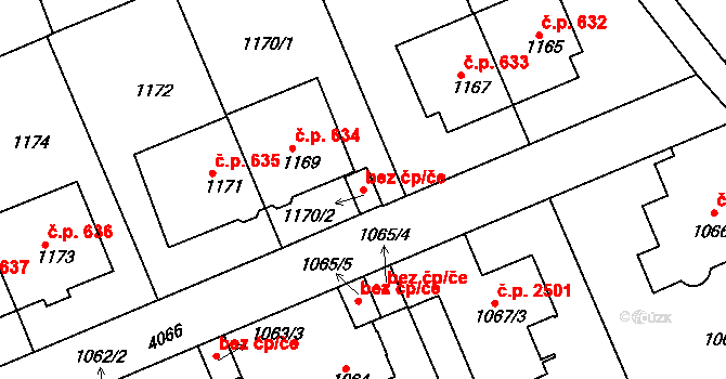 Praha 50459392 na parcele st. 1170/2 v KÚ Dejvice, Katastrální mapa