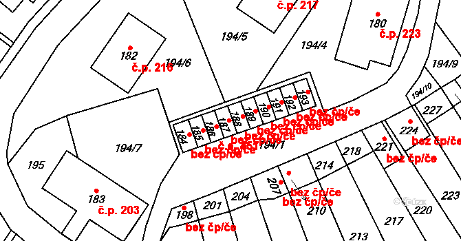 Povrly 452, Katastrální mapa