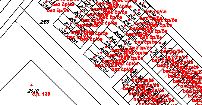 Třinec 40215393 na parcele st. 2/47 v KÚ Třinec, Katastrální mapa