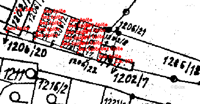 Kostelec na Hané 41164393 na parcele st. 1202/8 v KÚ Kostelec na Hané, Katastrální mapa