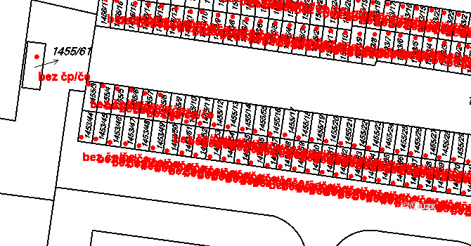 Kosmonosy 45290393 na parcele st. 1455/13 v KÚ Kosmonosy, Katastrální mapa