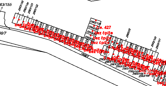 Litoměřice 46123393 na parcele st. 2563/24 v KÚ Litoměřice, Katastrální mapa