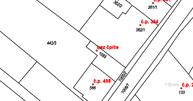 Chrast 48102393 na parcele st. 1085 v KÚ Chrast, Katastrální mapa