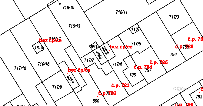 Brandýs nad Labem-Stará Boleslav 148134394 na parcele st. 4040 v KÚ Brandýs nad Labem, Katastrální mapa