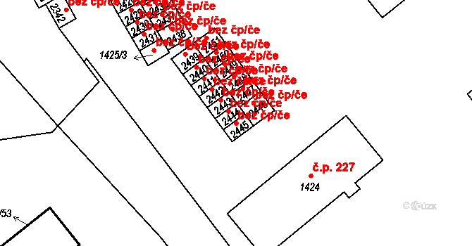 Český Krumlov 38402394 na parcele st. 2445 v KÚ Český Krumlov, Katastrální mapa