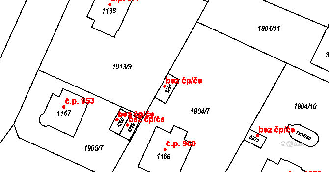 Šumperk 39015394 na parcele st. 3291 v KÚ Šumperk, Katastrální mapa