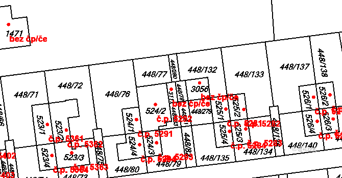 Otrokovice 41213394 na parcele st. 3117 v KÚ Otrokovice, Katastrální mapa