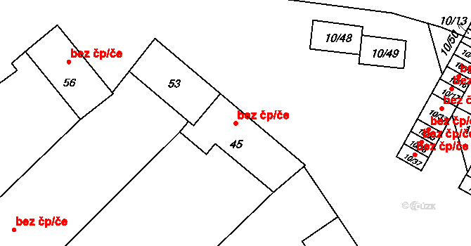 Žatčany 46079394 na parcele st. 45 v KÚ Žatčany, Katastrální mapa