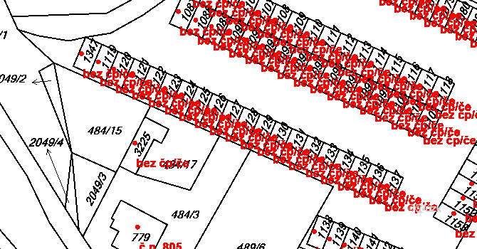 Milevsko 46186395 na parcele st. 1128 v KÚ Milevsko, Katastrální mapa