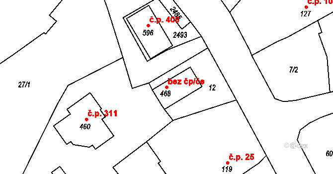 Tymákov 48090395 na parcele st. 468 v KÚ Tymákov, Katastrální mapa