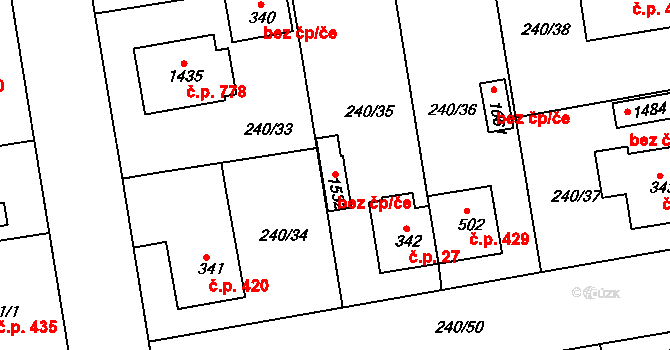 Hradec Králové 54593395 na parcele st. 1532 v KÚ Malšovice u Hradce Králové, Katastrální mapa