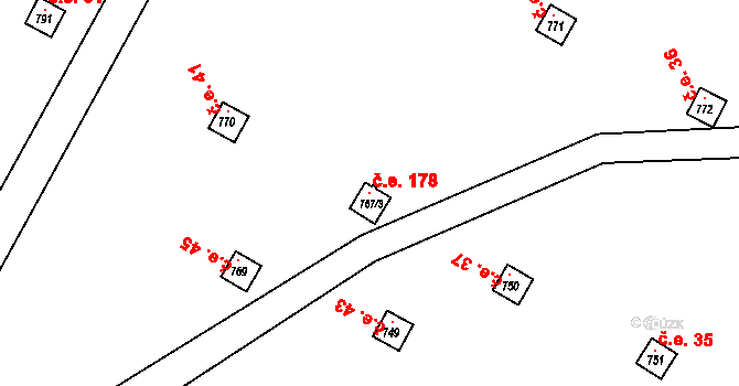 Velký Týnec 121333396 na parcele st. 767/3 v KÚ Velký Týnec, Katastrální mapa