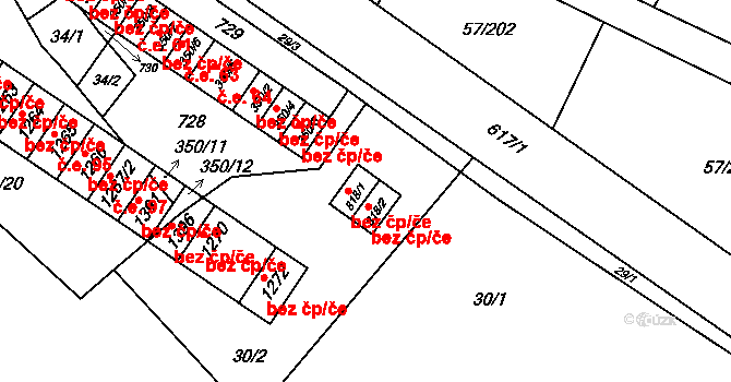 Objekt 43886396, Katastrální mapa