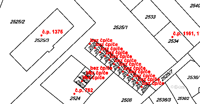 Ústí nad Labem 44731396 na parcele st. 2518 v KÚ Střekov, Katastrální mapa