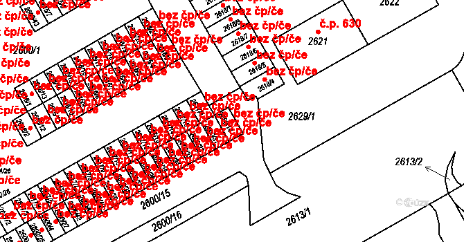 Třinec 48399396 na parcele st. 2600/14 v KÚ Lyžbice, Katastrální mapa