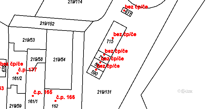 Chotětov 105425397 na parcele st. 716 v KÚ Chotětov, Katastrální mapa