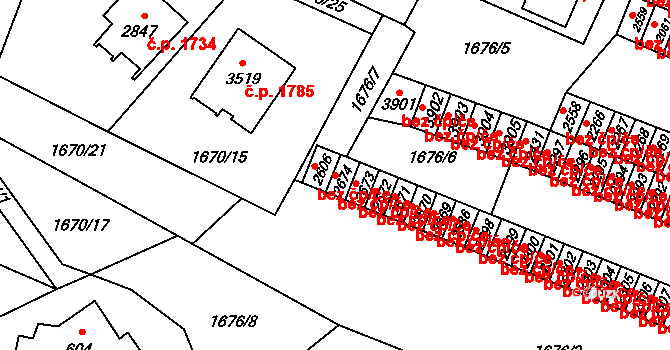 Hořice 39787397 na parcele st. 2674 v KÚ Hořice v Podkrkonoší, Katastrální mapa