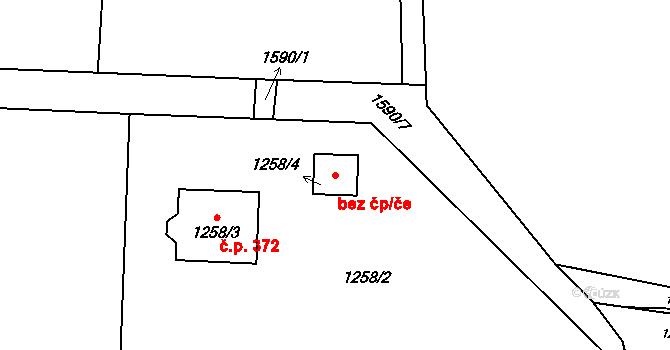 Hnojník 46452397 na parcele st. 1258/4 v KÚ Hnojník, Katastrální mapa