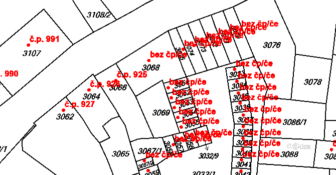Česká Lípa 48790397 na parcele st. 3051 v KÚ Česká Lípa, Katastrální mapa