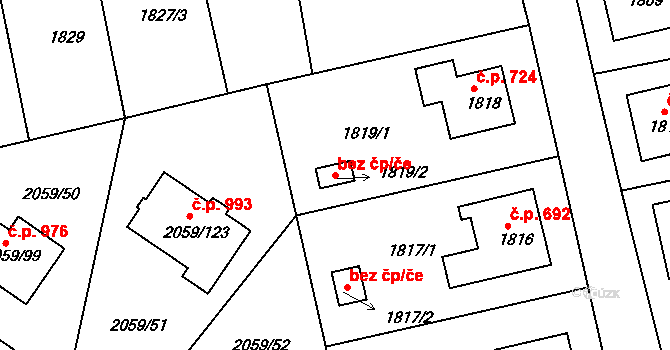 Odry 49119397 na parcele st. 1819/2 v KÚ Odry, Katastrální mapa