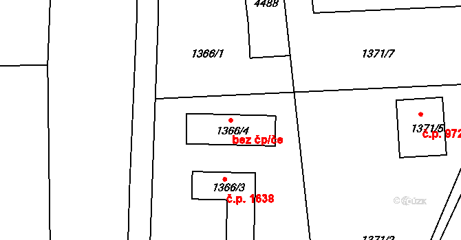 Frýdlant nad Ostravicí 50461397 na parcele st. 1366/4 v KÚ Frýdlant nad Ostravicí, Katastrální mapa