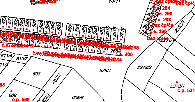 Veverská Bítýška 41889398 na parcele st. 2612 v KÚ Veverská Bítýška, Katastrální mapa