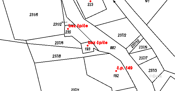 Janov nad Nisou 44215398 na parcele st. 193 v KÚ Hraničná nad Nisou, Katastrální mapa