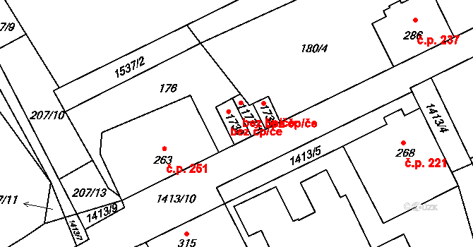Blovice 62753398 na parcele st. 1730 v KÚ Blovice, Katastrální mapa