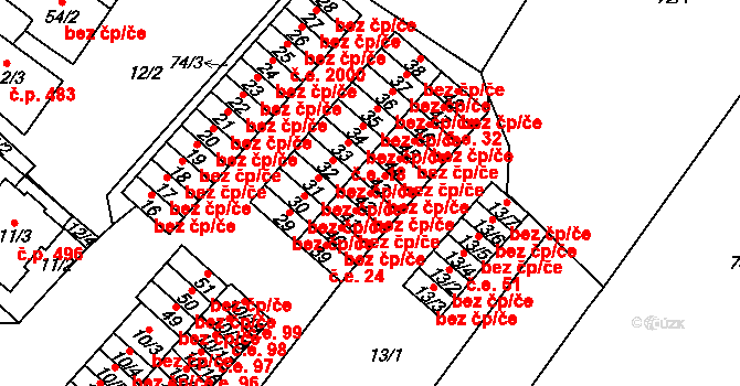 Teplice 41475399 na parcele st. 42 v KÚ Sobědruhy, Katastrální mapa