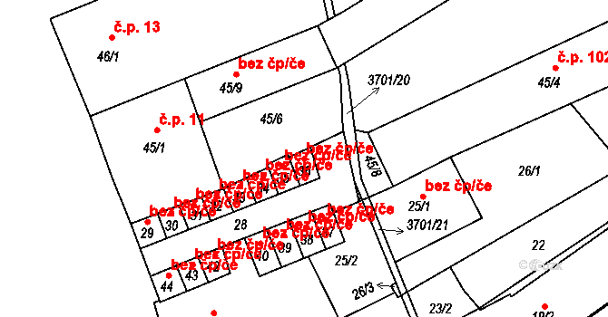 Holešov 41643399 na parcele st. 36 v KÚ Holešov, Katastrální mapa