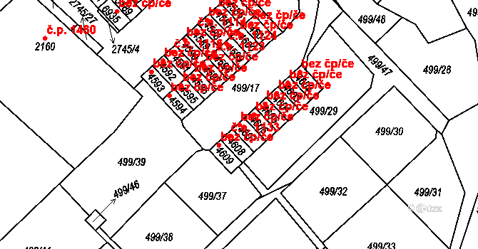 Havlíčkův Brod 44513399 na parcele st. 4607 v KÚ Havlíčkův Brod, Katastrální mapa