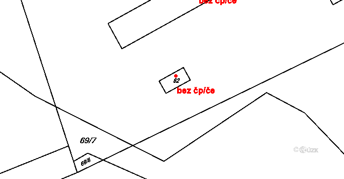Bystřice 47551399 na parcele st. 82 v KÚ Kobylí, Katastrální mapa