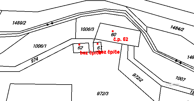 Jablonec nad Jizerou 44256400 na parcele st. 61 v KÚ Stromkovice, Katastrální mapa