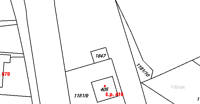 Bílovice 47132400 na parcele st. 294 v KÚ Bílovice u Uherského Hradiště, Katastrální mapa
