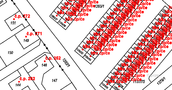Liberec 49742400 na parcele st. 1360 v KÚ Ruprechtice, Katastrální mapa