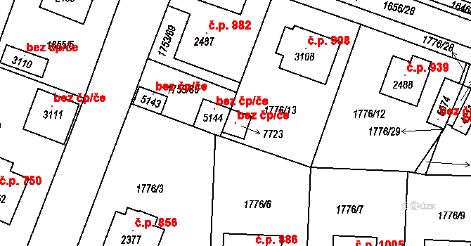 Havlíčkův Brod 119285401 na parcele st. 7723 v KÚ Havlíčkův Brod, Katastrální mapa