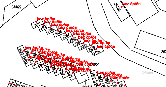 Duchcov 39130401 na parcele st. 3357 v KÚ Duchcov, Katastrální mapa