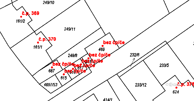 Bochov 39668401 na parcele st. 469 v KÚ Bochov, Katastrální mapa