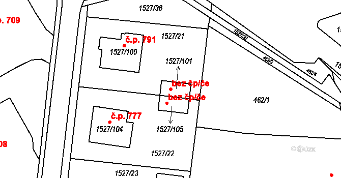 Protivín 39984401 na parcele st. 1527/101 v KÚ Protivín, Katastrální mapa