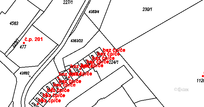 Valašské Klobouky 44745401 na parcele st. 476/2 v KÚ Valašské Klobouky, Katastrální mapa