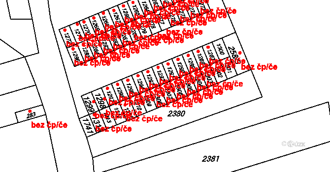 Grygov 47291401 na parcele st. 1307 v KÚ Grygov, Katastrální mapa